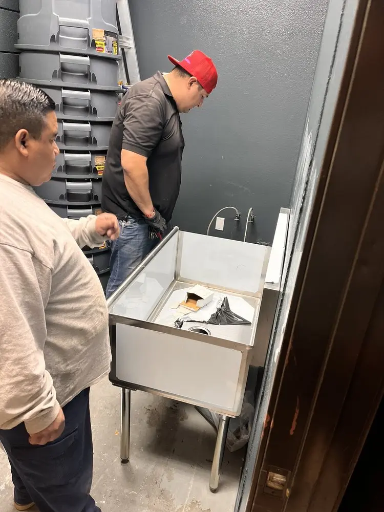 Commercial plumbing and sink installation in Foxfire